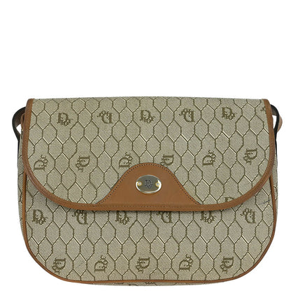 Christian Dior Beige PVC Honeycomb Shoulder Bag