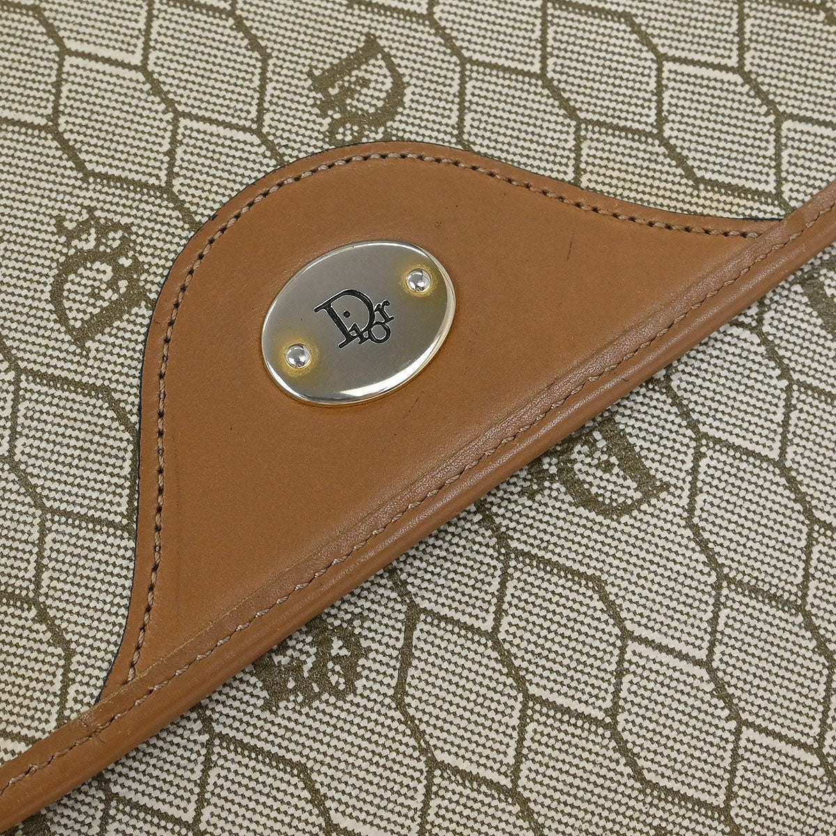 Christian Dior Beige PVC Honeycomb Shoulder Bag