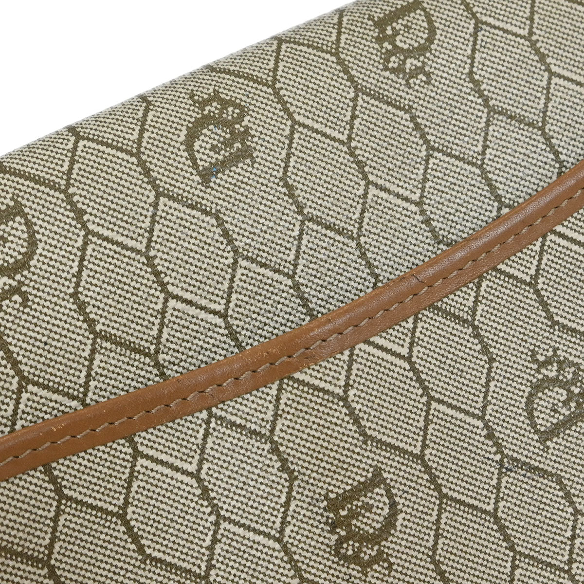 Christian Dior Beige PVC Honeycomb Shoulder Bag