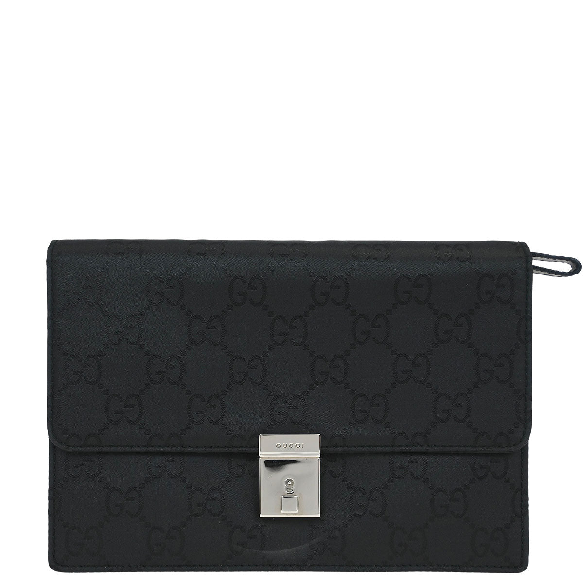 Gucci Black Nylon GG Clutch Bag