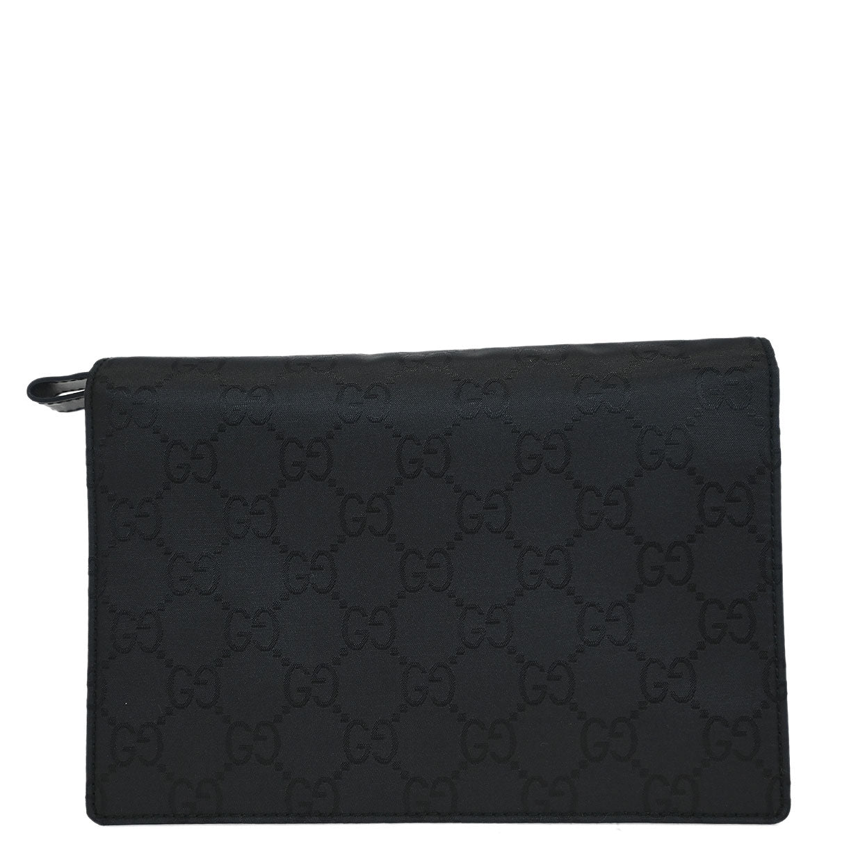Gucci Black Nylon GG Clutch Bag