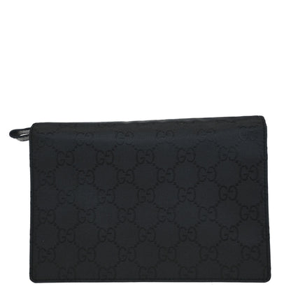 Gucci Black Nylon GG Clutch Bag