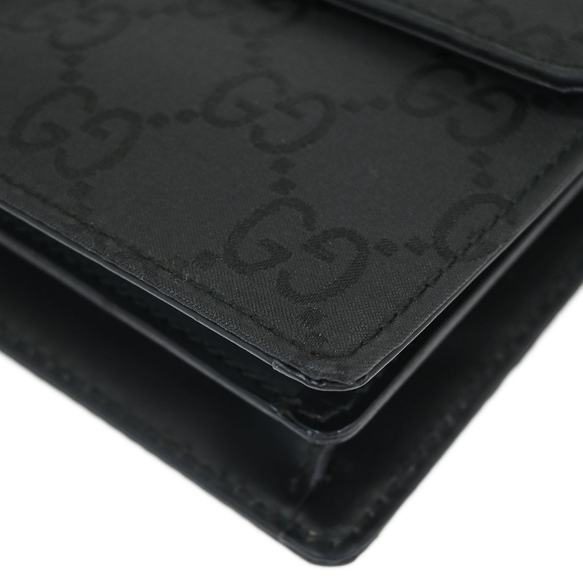 Gucci Black Nylon GG Clutch Bag