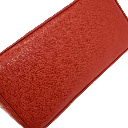 Chanel 2001-2003 Red Caviar Medallion Tote Handbag