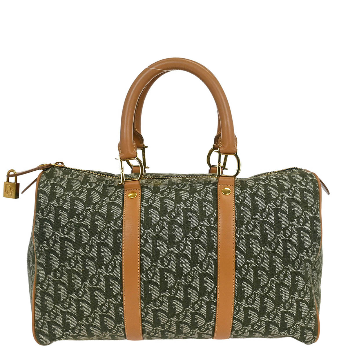 Christian Dior Green Trotter Duffle Handbag