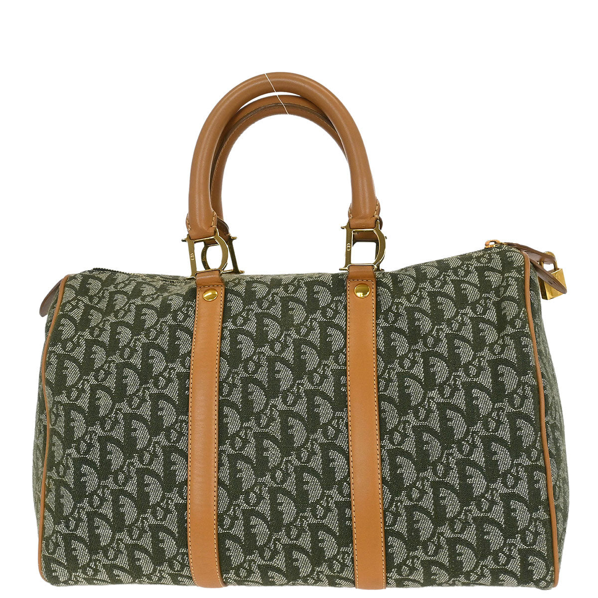 Christian Dior Green Trotter Duffle Handbag