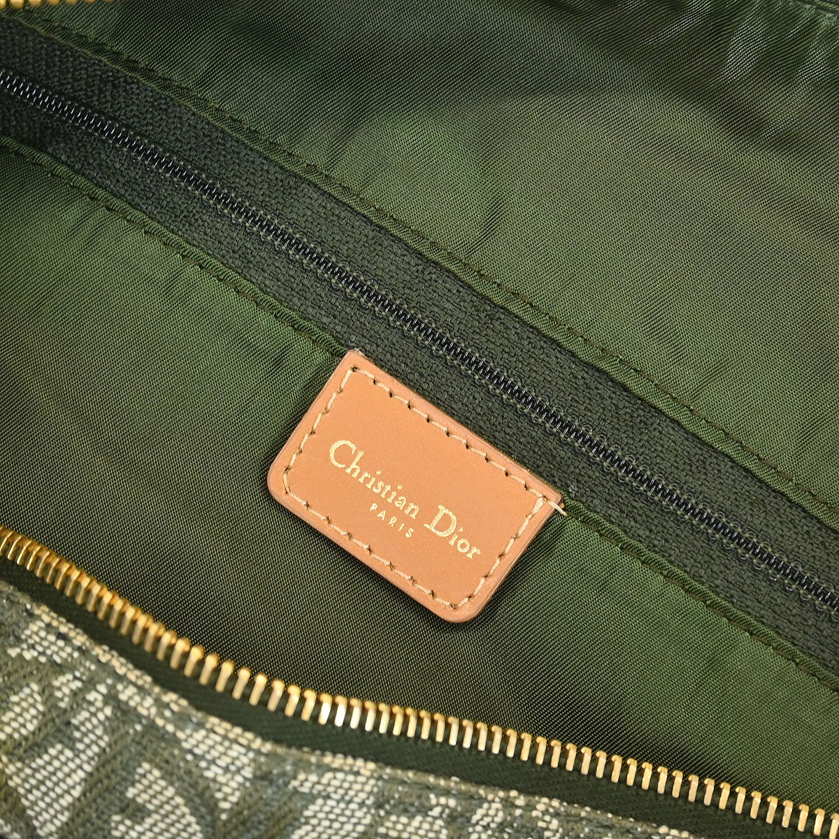 Christian Dior Green Trotter Duffle Handbag