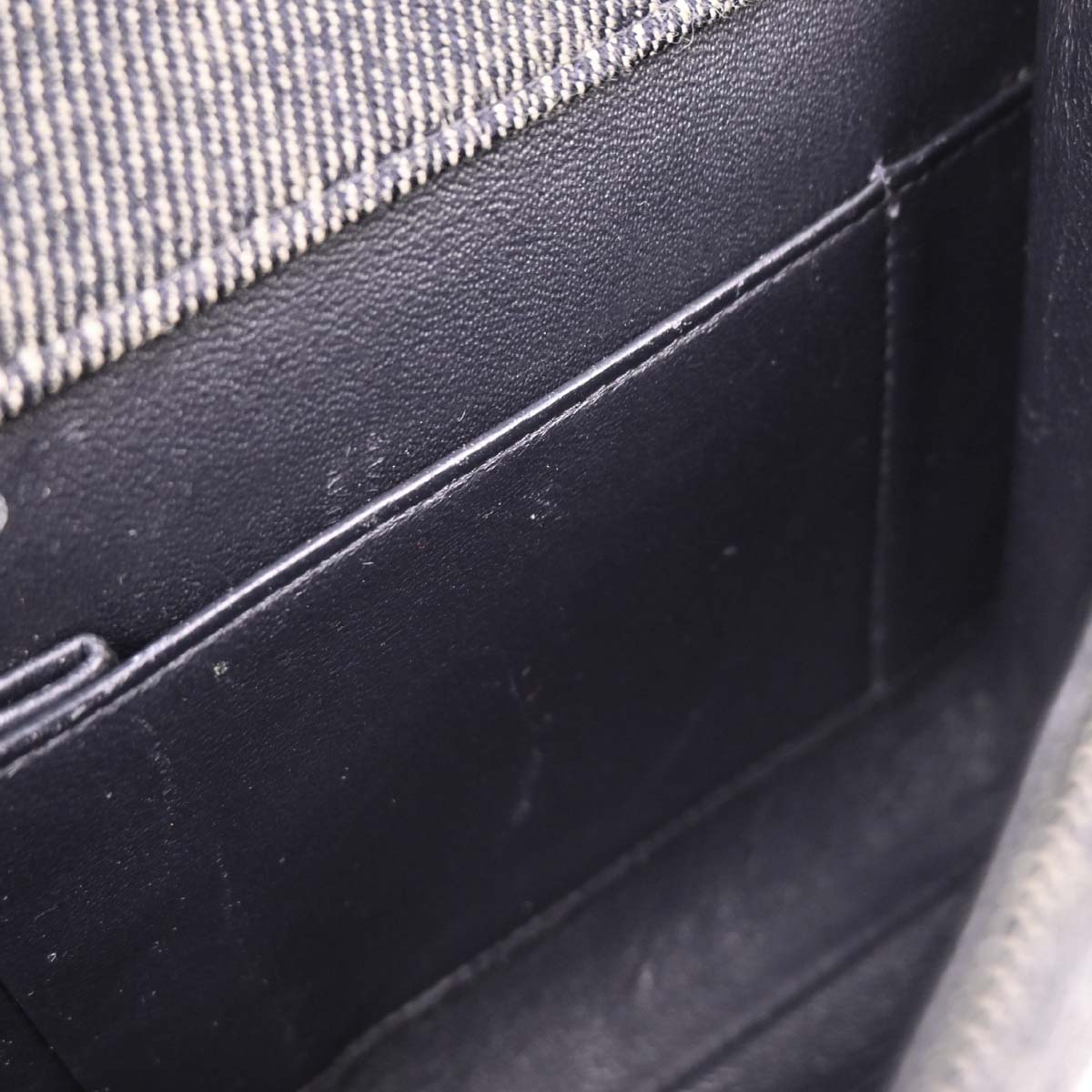 Chanel 2001-2003 Gray Canvas Choco Bar Shoulder Bag