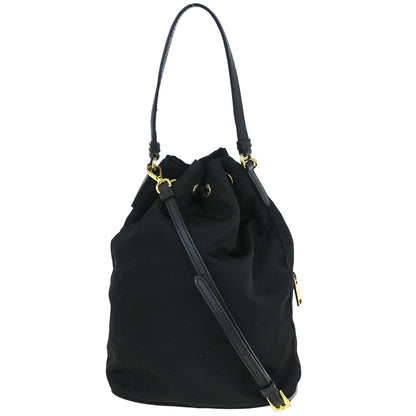 Prada Black Nylon 2way Drawstring Handbag