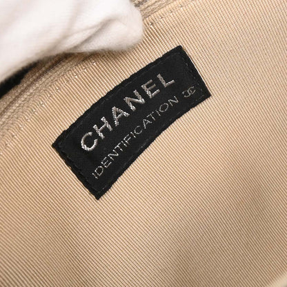 Chanel 1997-1999 Black Wool 2.55 Choco Bar Shoulder Bag