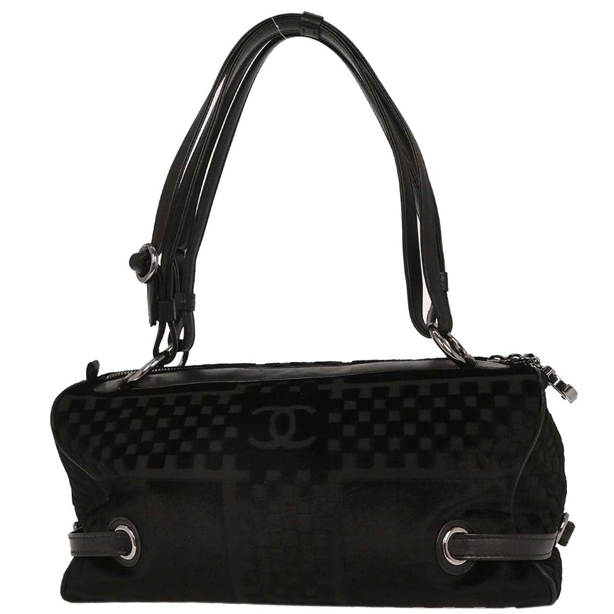 Chanel 2005-2006 Black Velvet Handbag