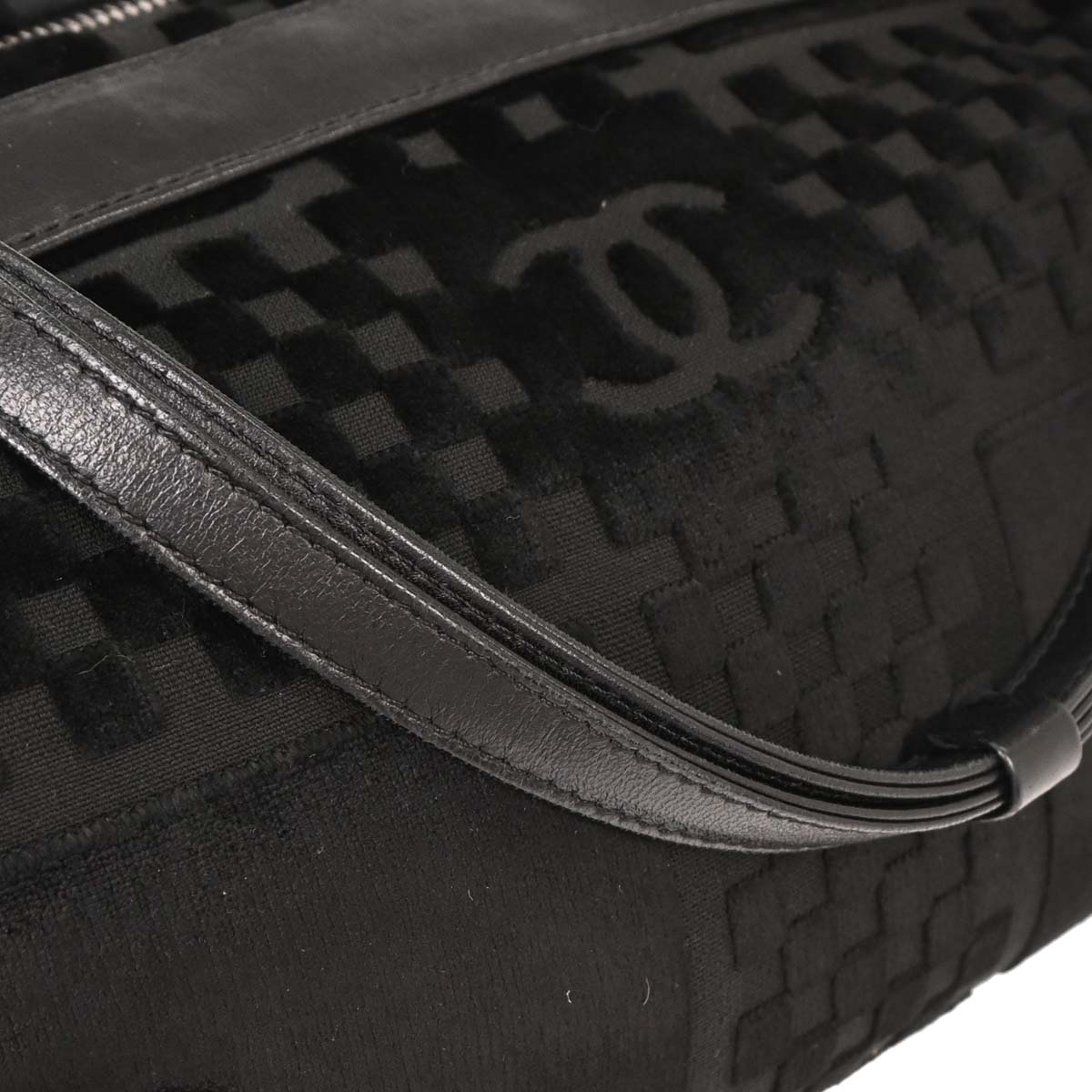 Chanel 2005-2006 Black Velvet Handbag