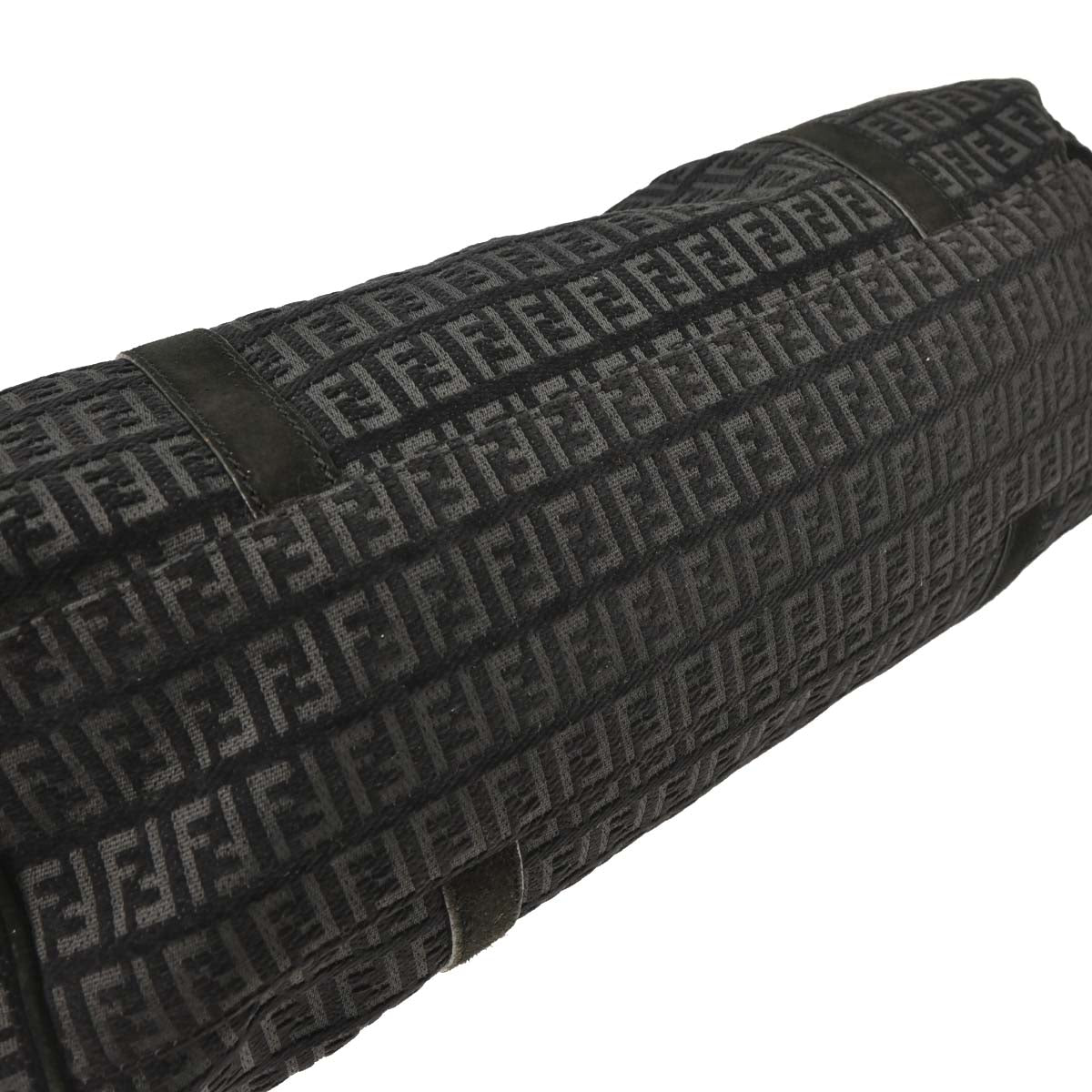 Fendi Black Gray Zucchino Tote Handbag