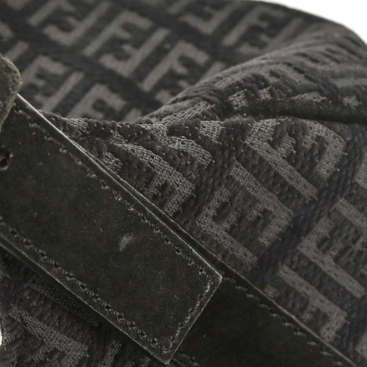 Fendi Black Gray Zucchino Tote Handbag