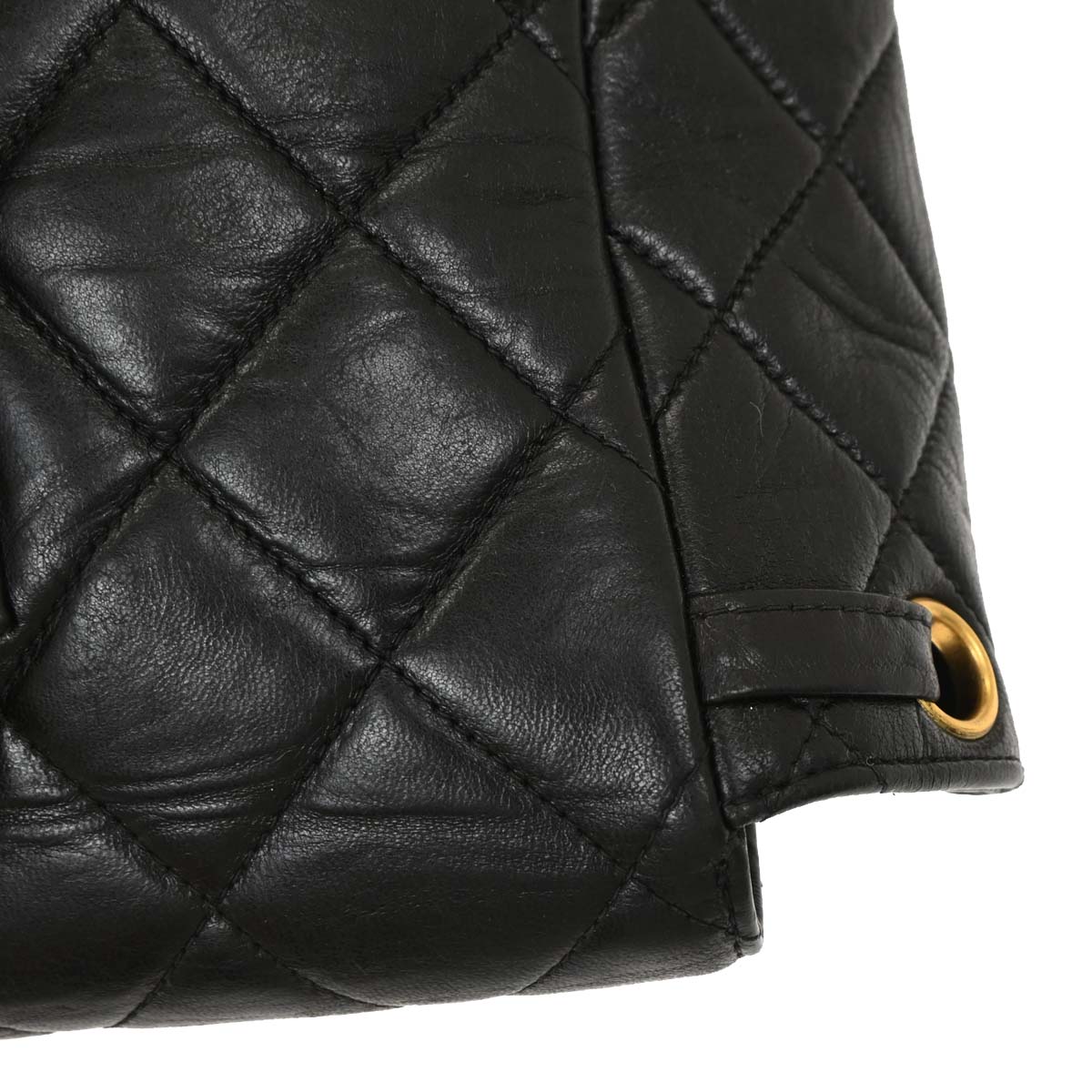 Chanel Black Lambskin Large Duma Backpack