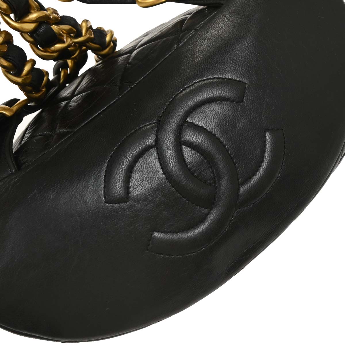 Chanel Black Lambskin Large Duma Backpack