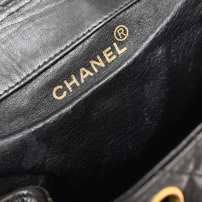Chanel Black Lambskin Large Duma Backpack