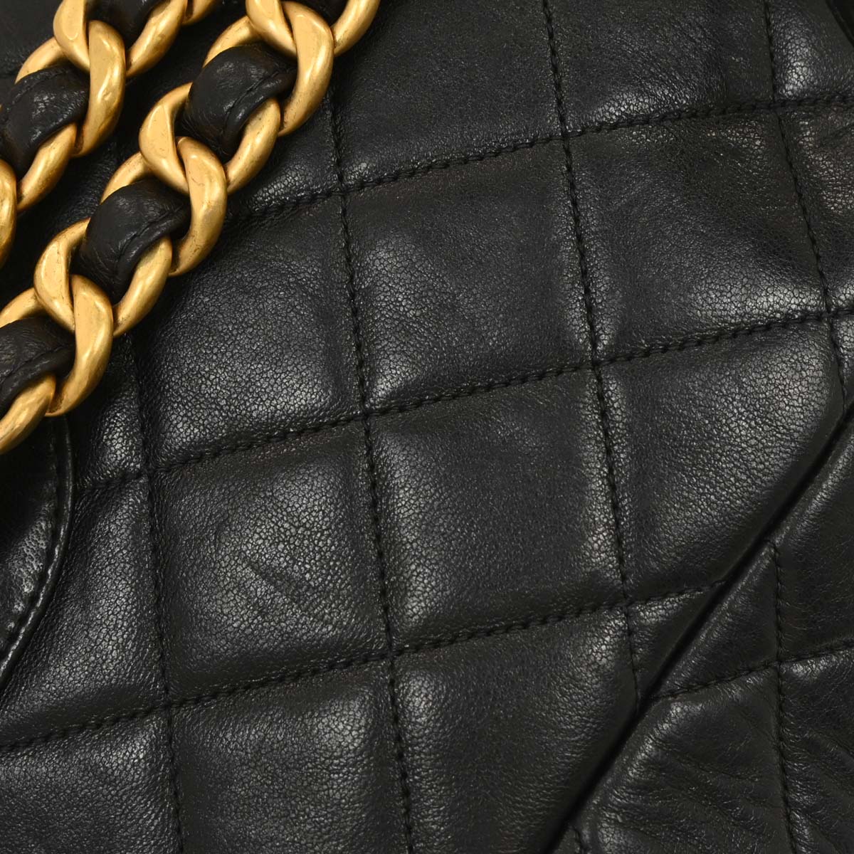 Chanel Black Lambskin Large Duma Backpack