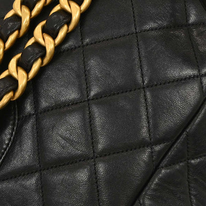 Chanel Black Lambskin Large Duma Backpack