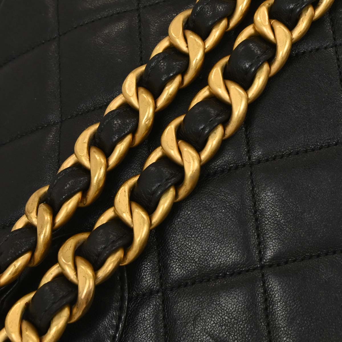 Chanel Black Lambskin Large Duma Backpack