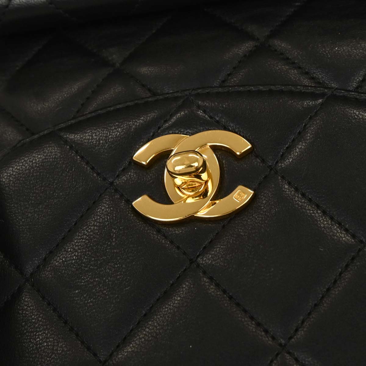 Chanel Black Lambskin Large Duma Backpack