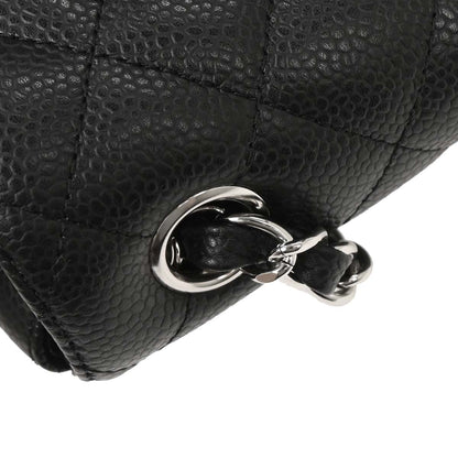 Chanel 2006-2008 Black Caviar East West Shoulder Bag