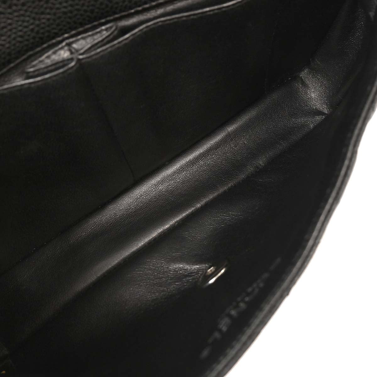 Chanel 2006-2008 Black Caviar East West Shoulder Bag