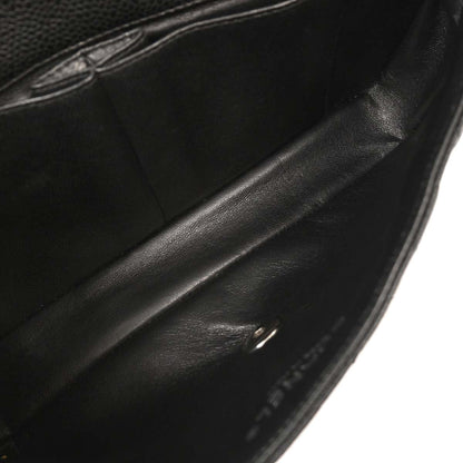 Chanel 2006-2008 Black Caviar East West Shoulder Bag