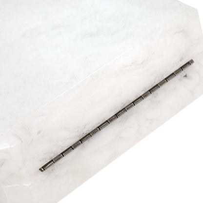 Chanel White Acrylic Perfume Bottle Shoulder Bag