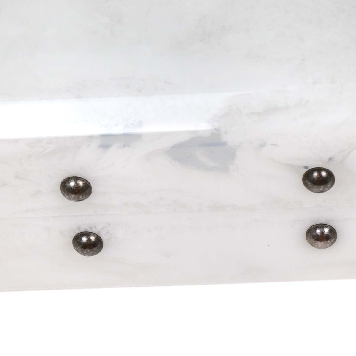 Chanel White Acrylic Perfume Bottle Shoulder Bag