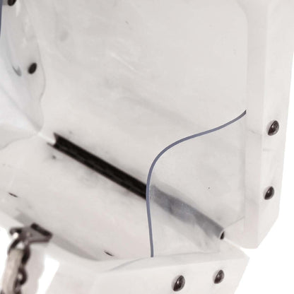 Chanel White Acrylic Perfume Bottle Shoulder Bag