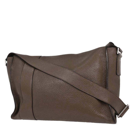 Hermes Taupe Gray Taurillon Clemence Alfred 35 Messenger Bag