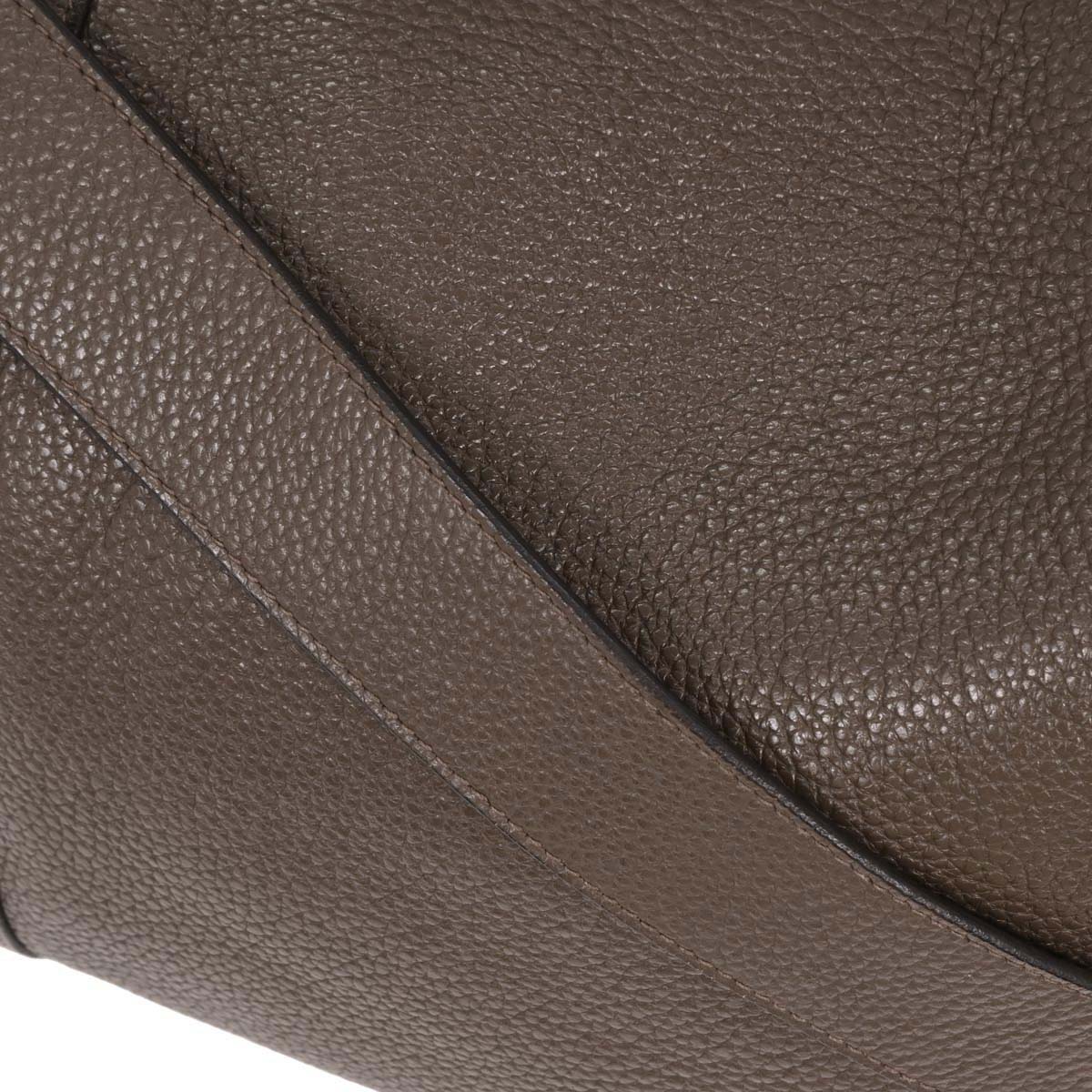 Hermes Taupe Gray Taurillon Clemence Alfred 35 Messenger Bag