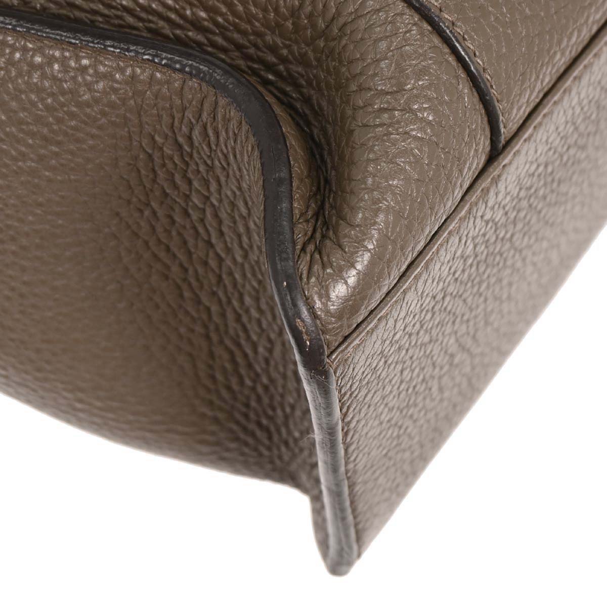 Hermes Taupe Gray Taurillon Clemence Alfred 35 Messenger Bag