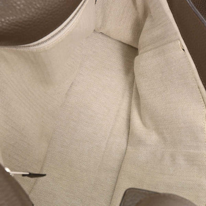 Hermes Taupe Gray Taurillon Clemence Alfred 35 Messenger Bag