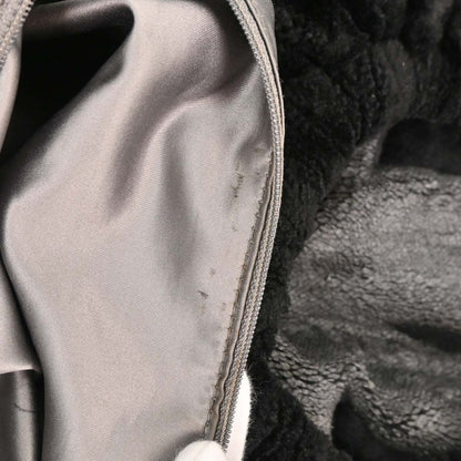 Chanel 2010-2011 Black Faux Fur Hobo 2way Handbag