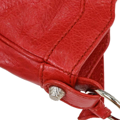 Balenciaga Red Leather Hip Shoulder Bag