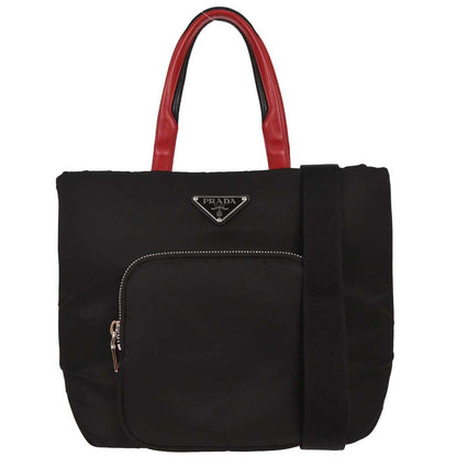 Prada Black Nylon 2way Shoulder Handbag