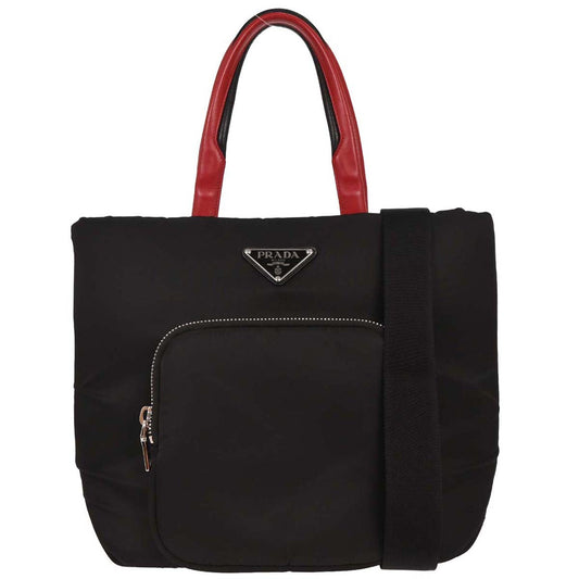 Prada Black Nylon 2way Shoulder Handbag