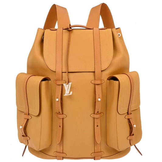 Louis Vuitton Brown Leather Christopher GM Backpack M53270