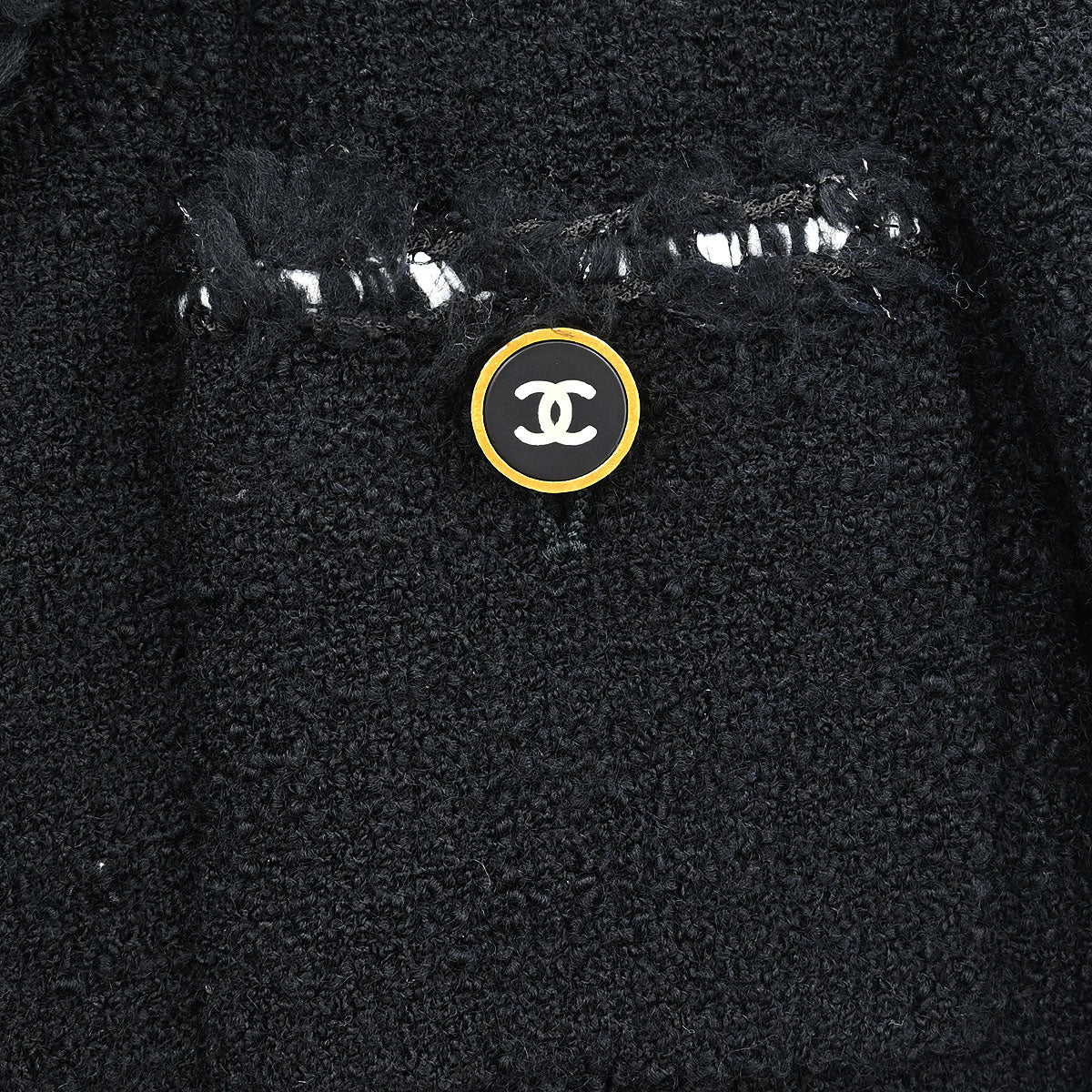 Chanel 1994 Setup Suit Jacket Skirt Black #38