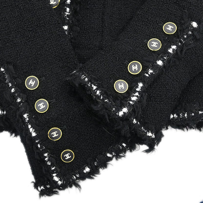 Chanel 1994 Setup Suit Jacket Skirt Black #38