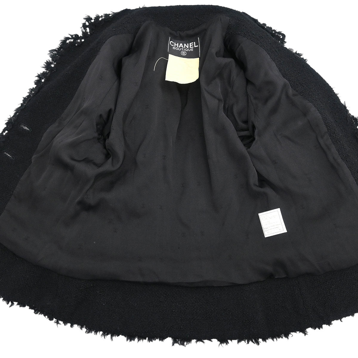 Chanel 1994 Setup Suit Jacket Skirt Black #38