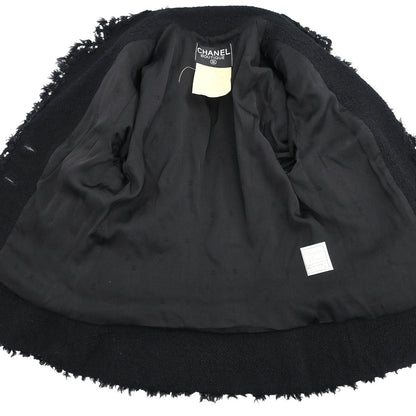 Chanel 1994 Setup Suit Jacket Skirt Black #38