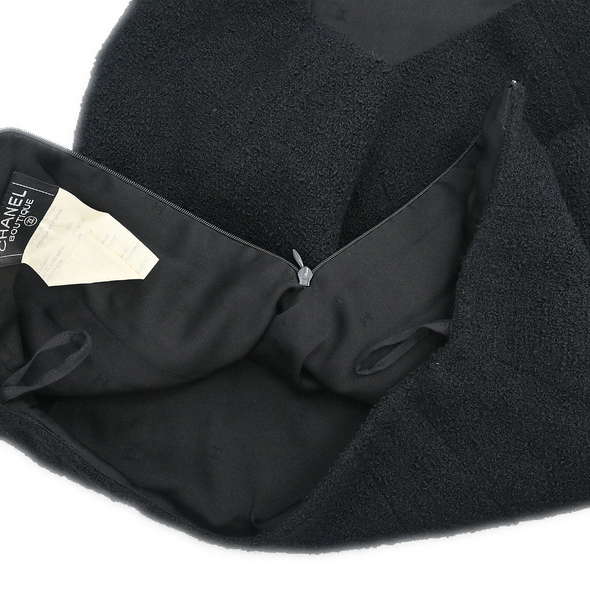 Chanel 1994 Setup Suit Jacket Skirt Black #38