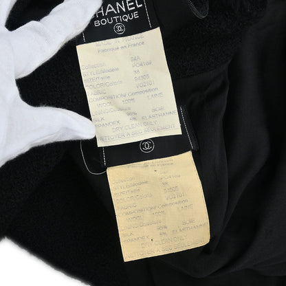 Chanel 1994 Setup Suit Jacket Skirt Black #38