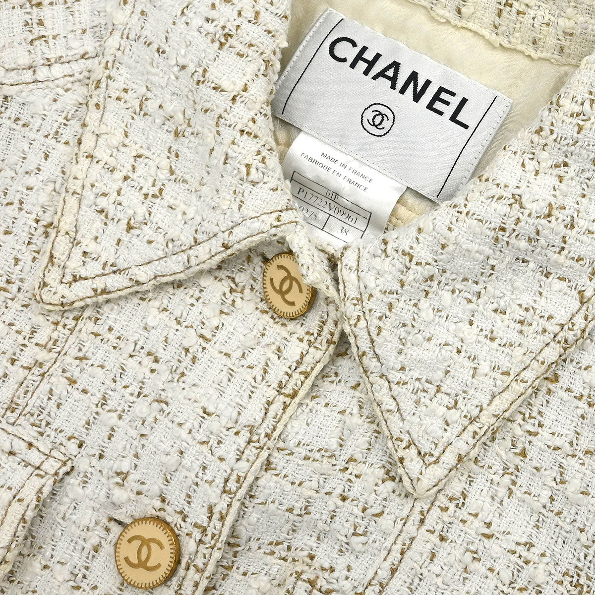 Chanel 2001 Sleeveless Vest Off-white #38