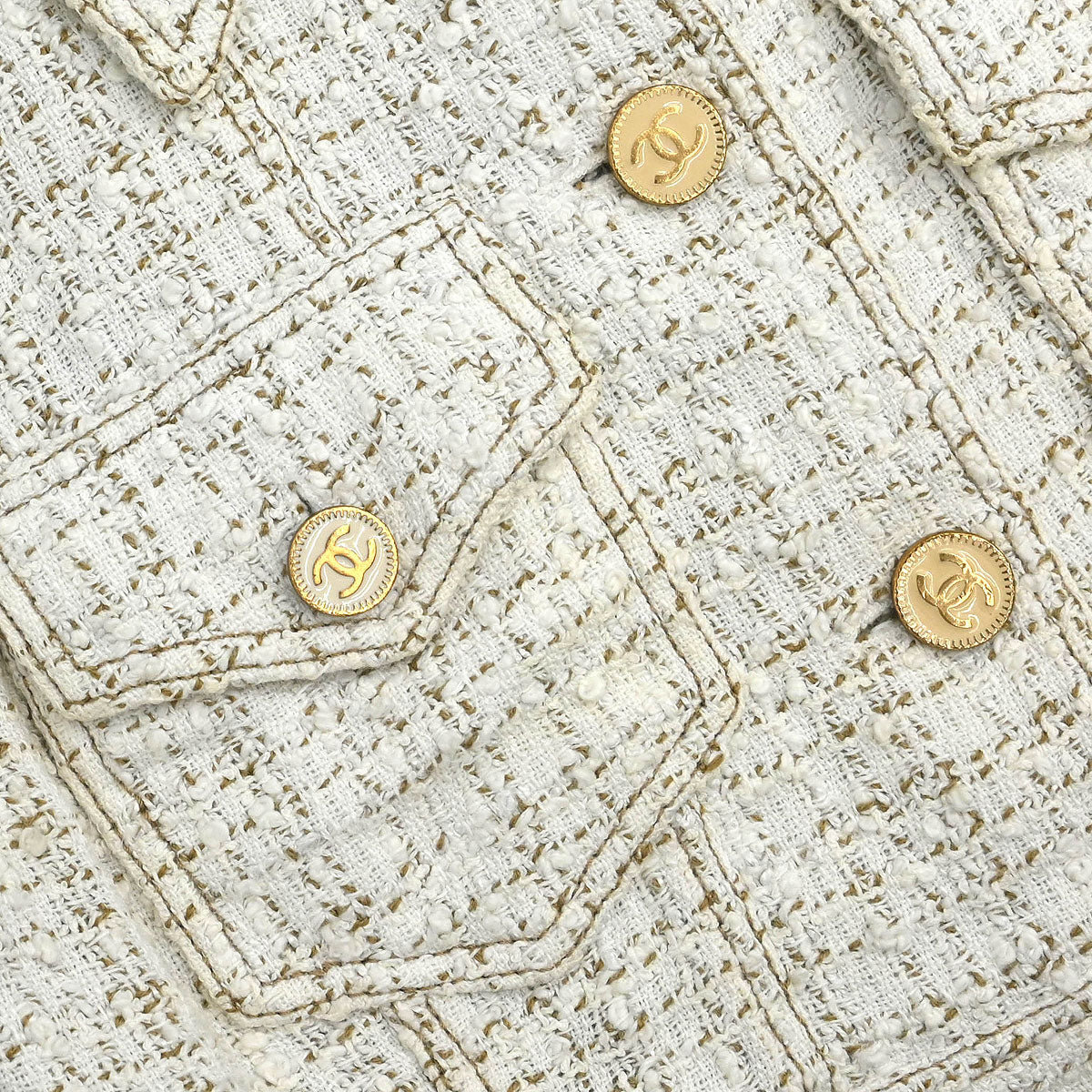 Chanel 2001 Sleeveless Vest Off-white #38