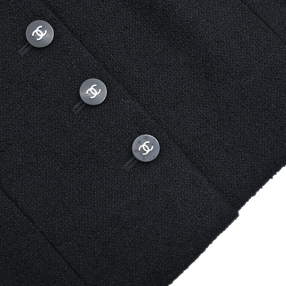 Chanel 1996 Setup Suit Jacket Skirt Black #38