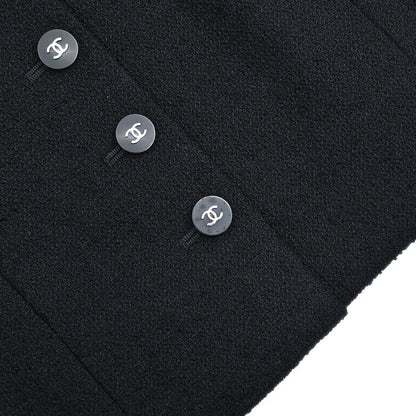 Chanel 1996 Setup Suit Jacket Skirt Black #38